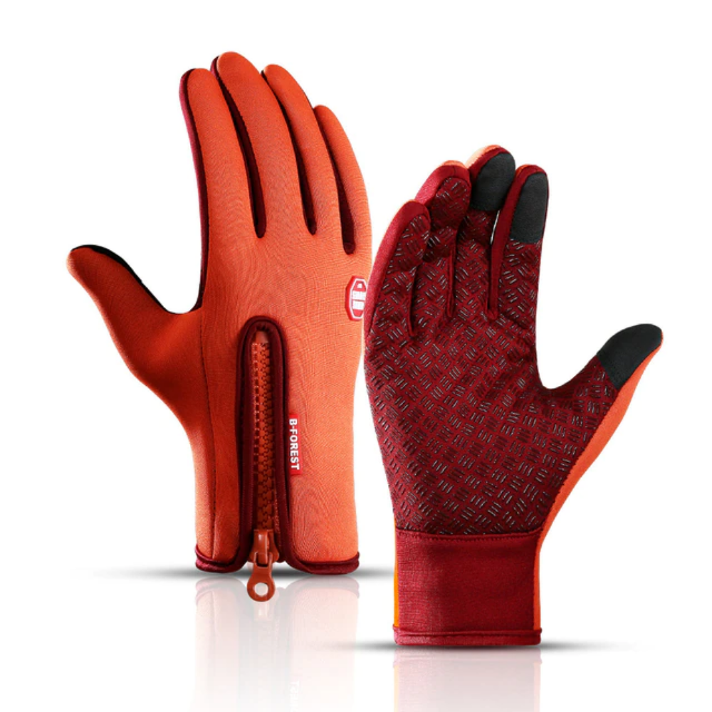 Warm Red Thermal Touch Gloves