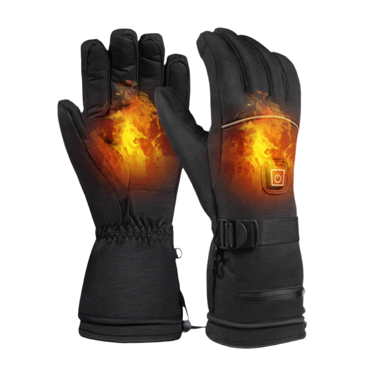 Electric Battery Heated Gloves - Waterproof, Thermal Heat, Touch Screen Finger Tips