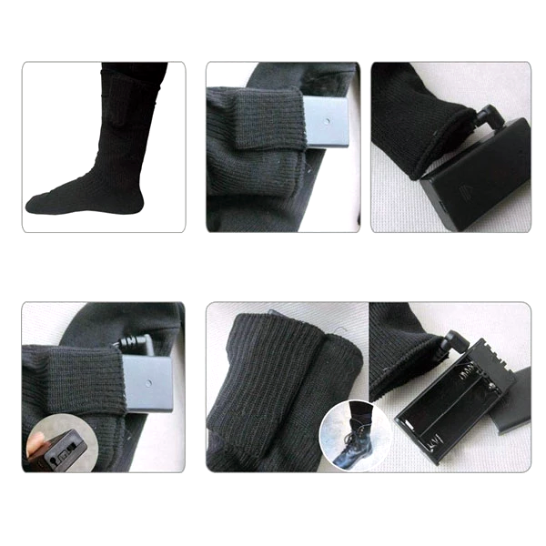 Electric Rechargeable Battery-Powered Heated Socks