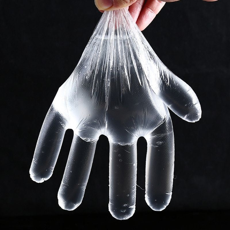 Plastic Large Disposable Polyethylene Clear Gloves
