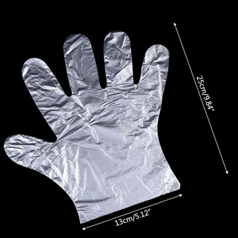 Plastic Large Disposable Polyethylene Clear Gloves