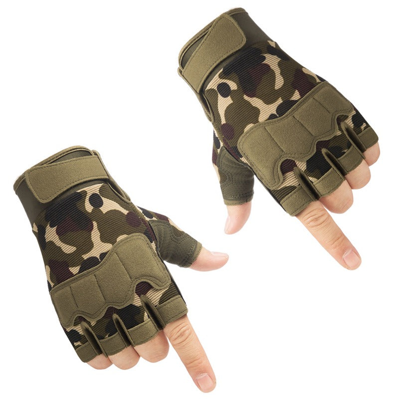 Tactical Cut Proof Fingerless Gloves
