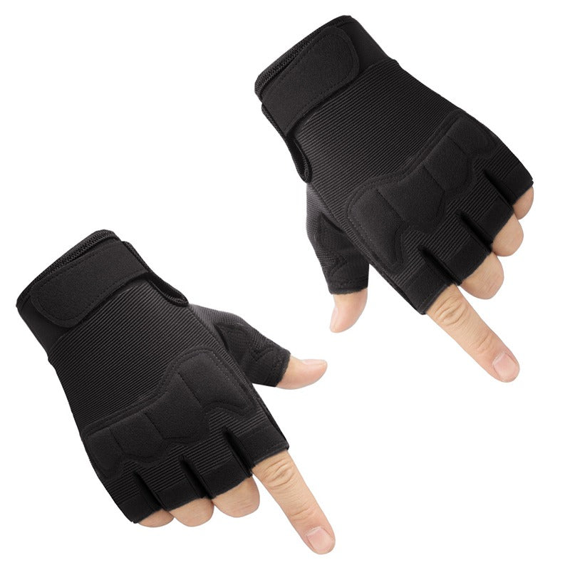 Tactical Cut Proof Fingerless Gloves