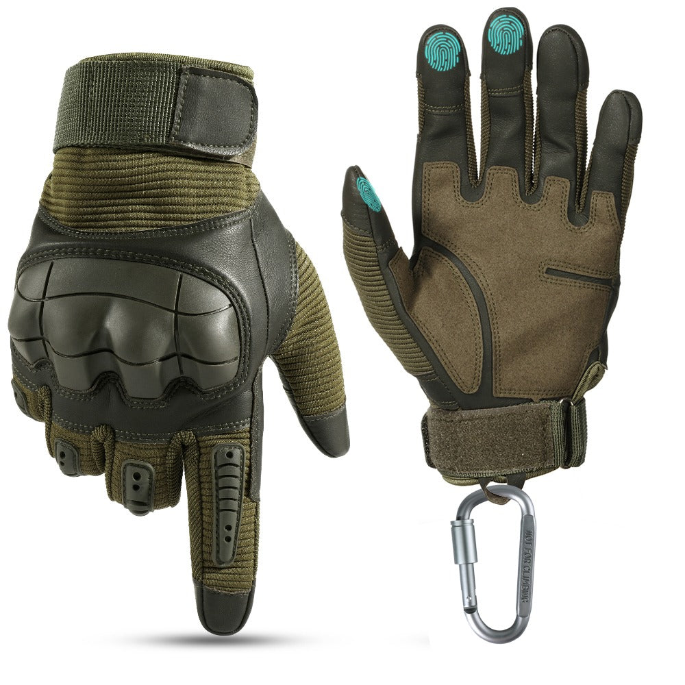 Shooting Airsoft PU Leather Touch Screen Gloves