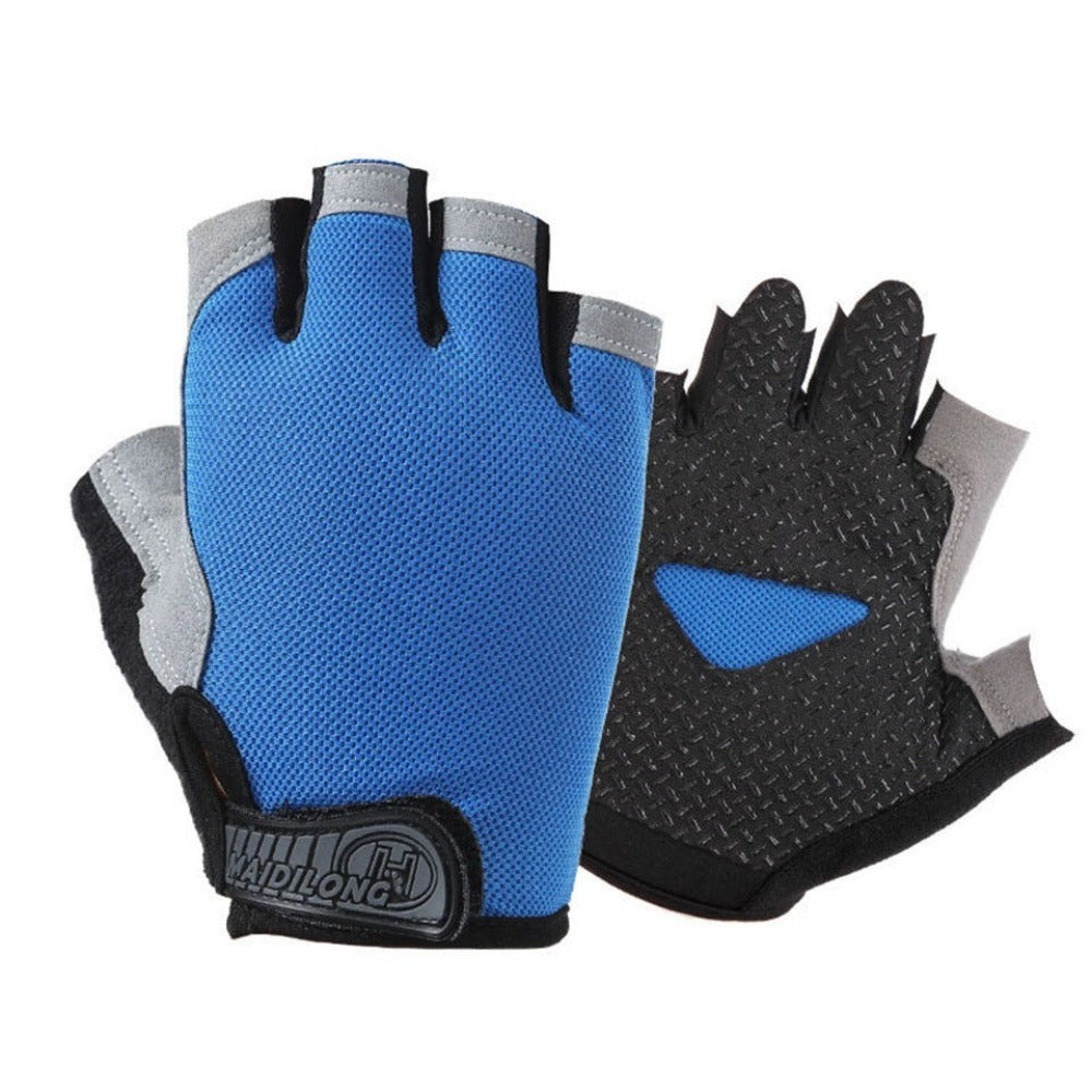 Silicone Palm Hollow Back Gym Gloves