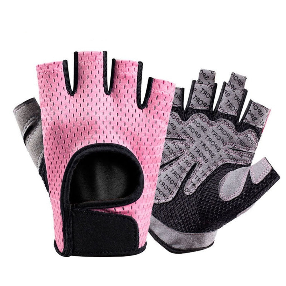 Breathable Half Finger Gym Workout Gloves