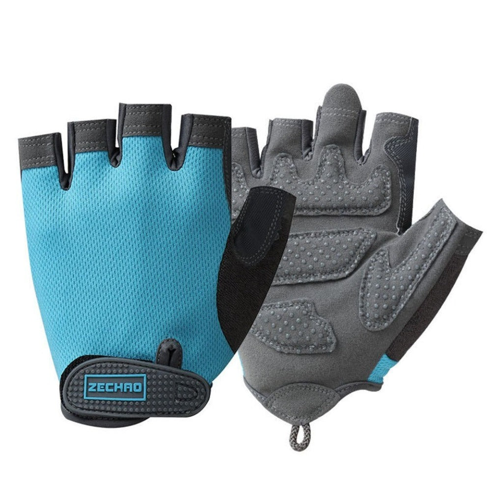 Stylish Half Finger Gym Workout Gloves